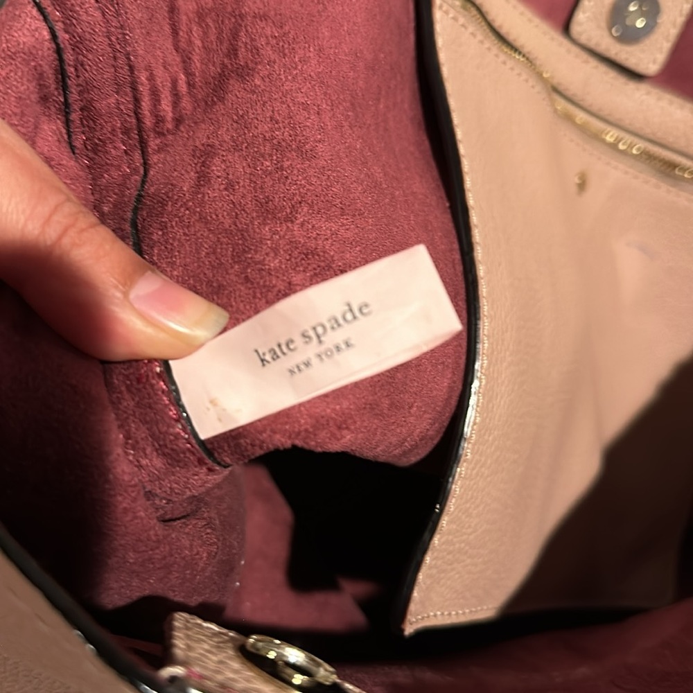 Kate Spade Tote Purse RN 0102760 CA 57710 Mauve - Picture 6 of 8